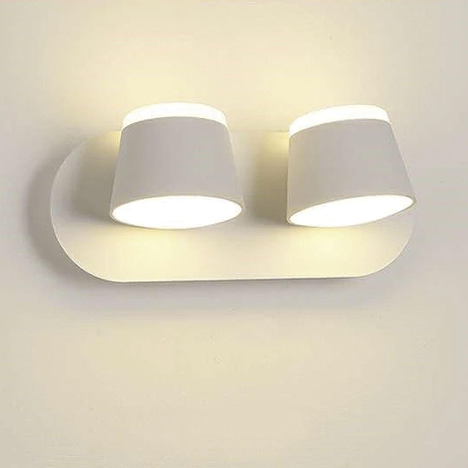 Apliqué Elegante Doble Decorativo LED Movible 10W Blanco-3