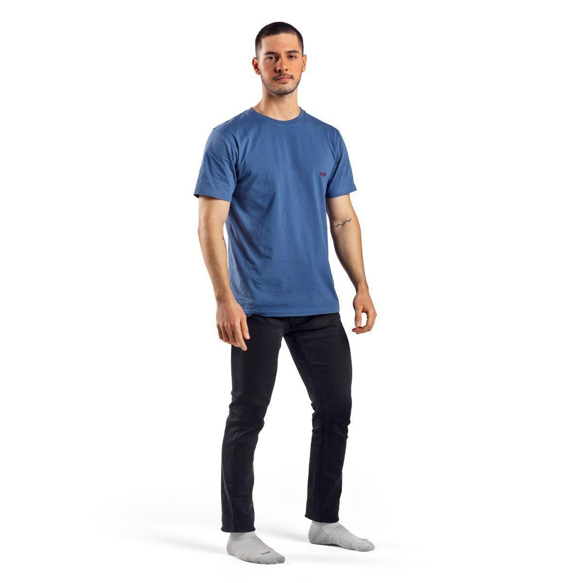 Polera Manga Corta Algodón Hombre C4 Top-0