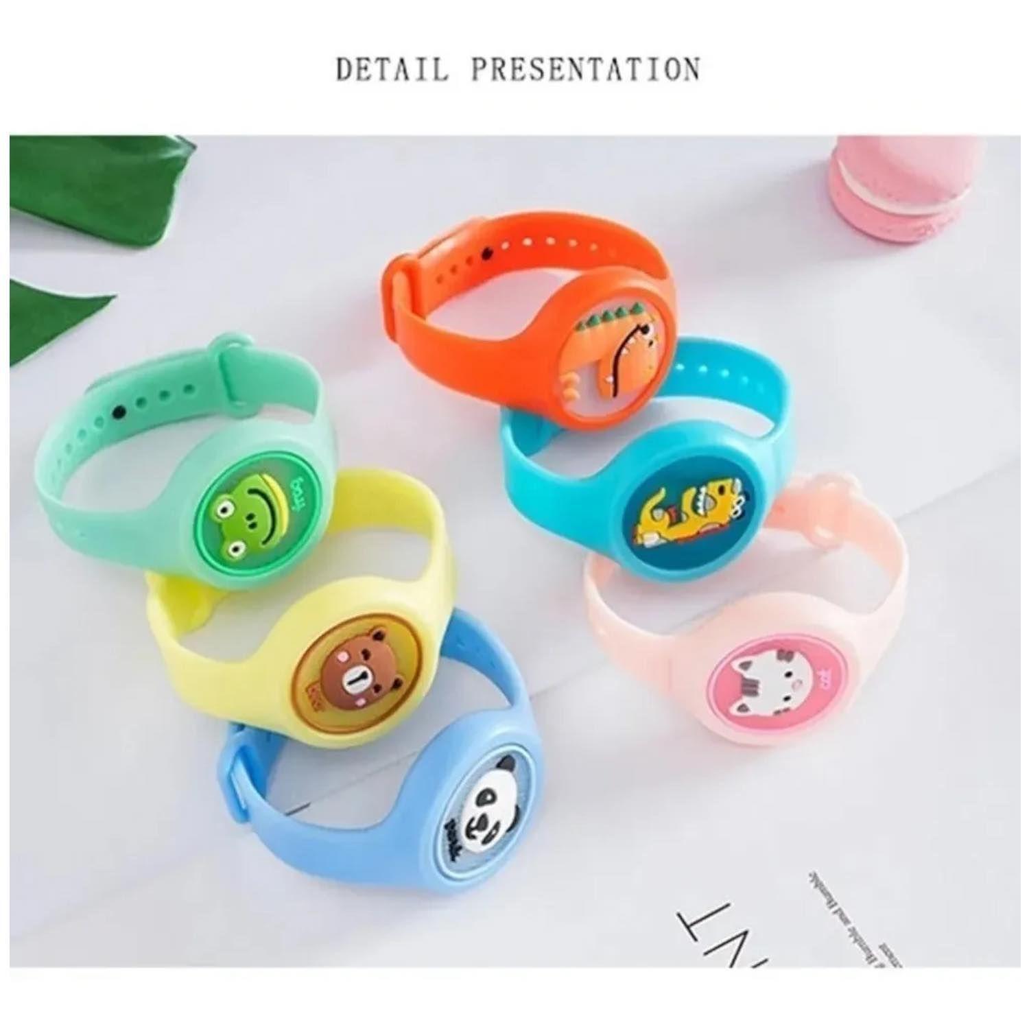 DOCENA PULSERAS REPELENTE CON LUZ-2