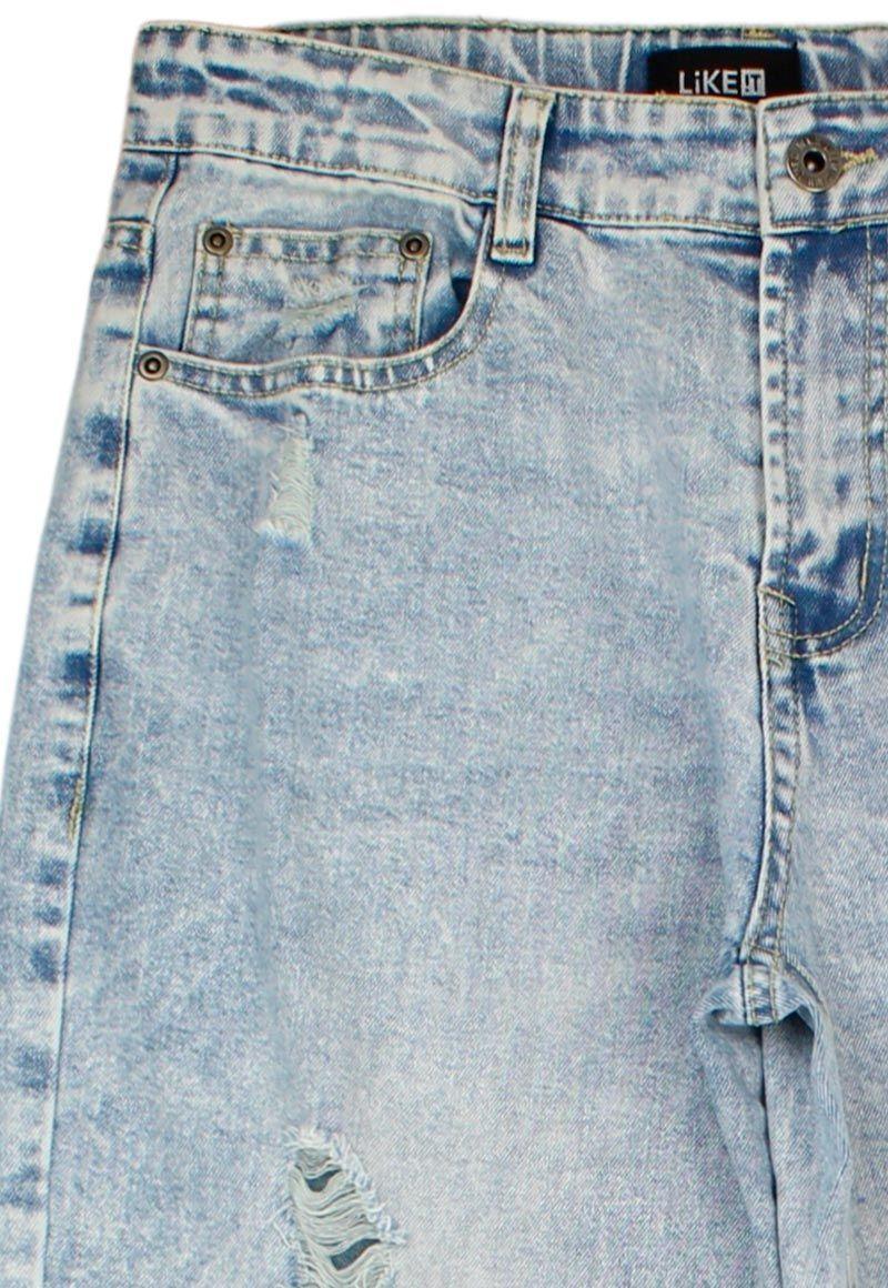 Jeans teens niño straight varsity 516-2