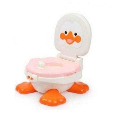 Pelela Wc Multiuso patito 3 en 1 Rosada-0