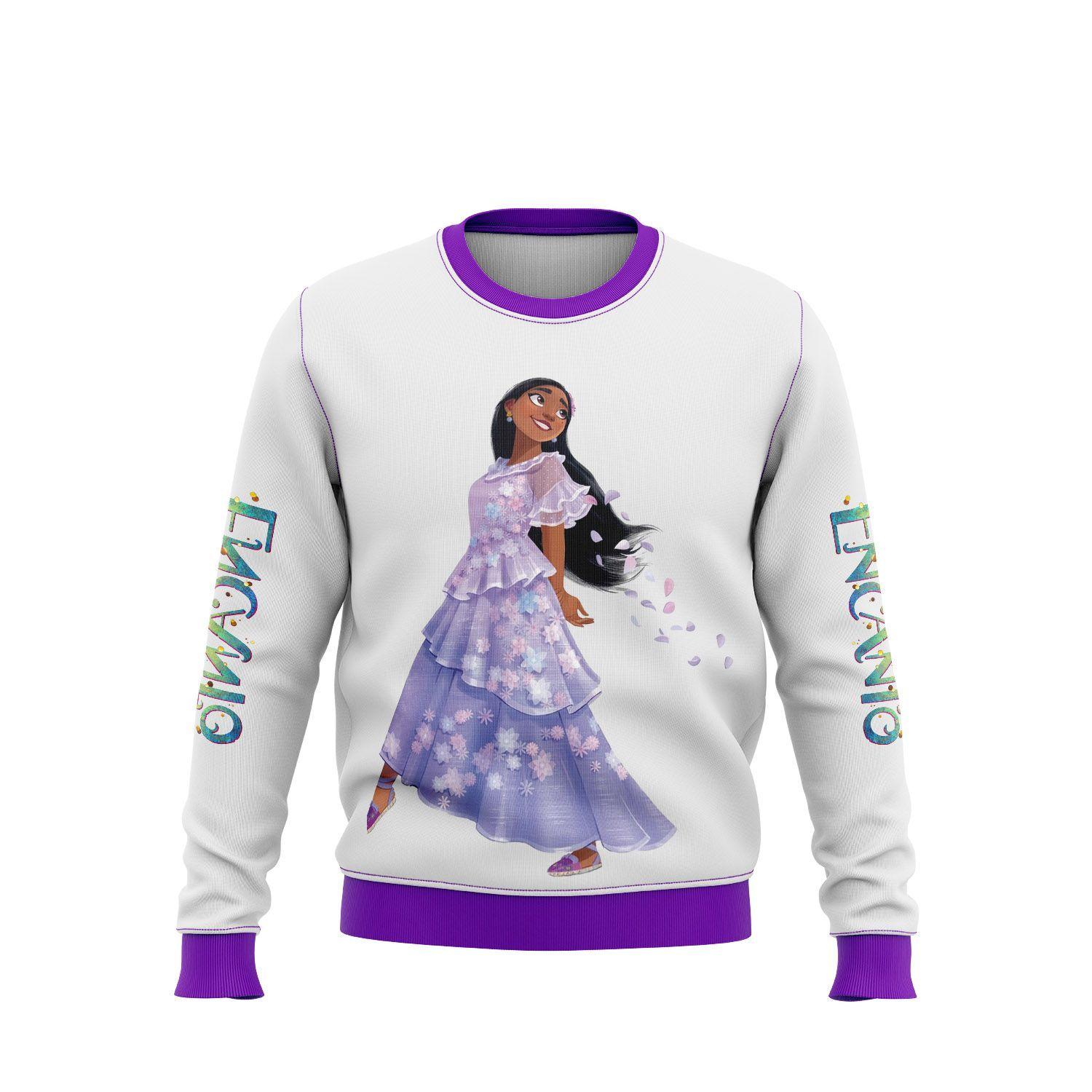 Sweater Polerón Juvenil Encanto Disney - Isabela Madrigal D7-0