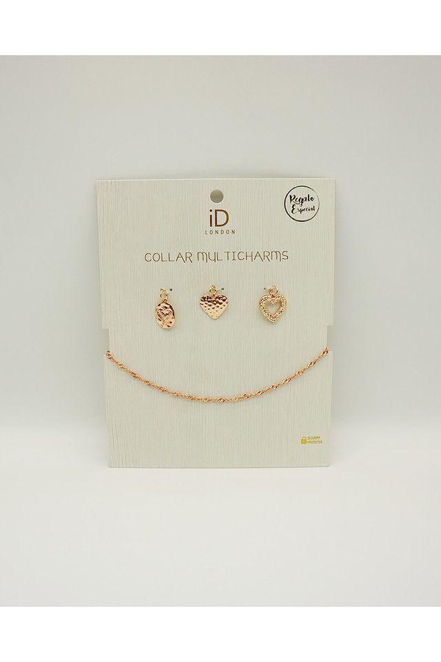 Collar Corto rosegold Corazón ID-0