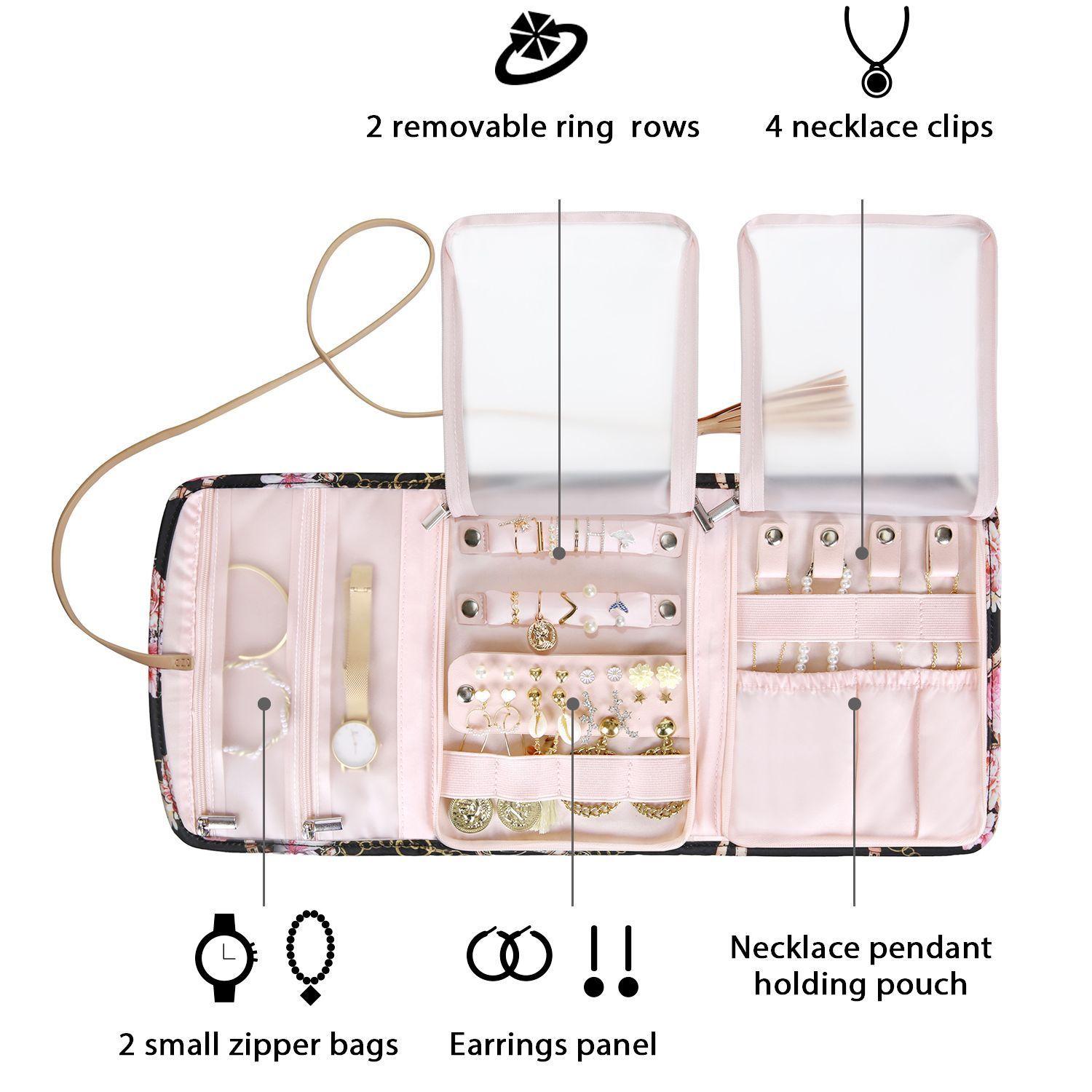 Bagsmart Organizador De Joyas Isabella - Cadena De Flores-5