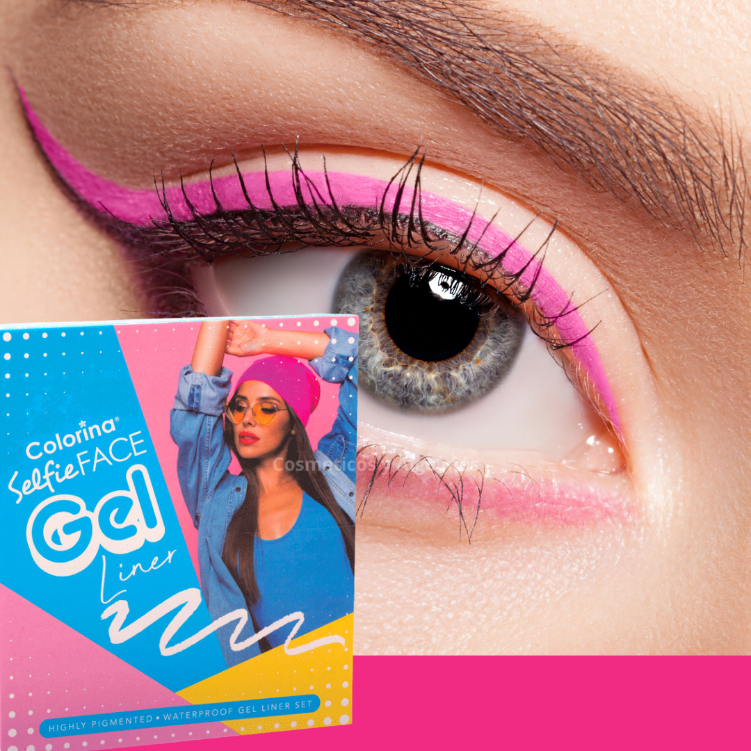 Set de 6 lápices delineadores en gel con estuche-2