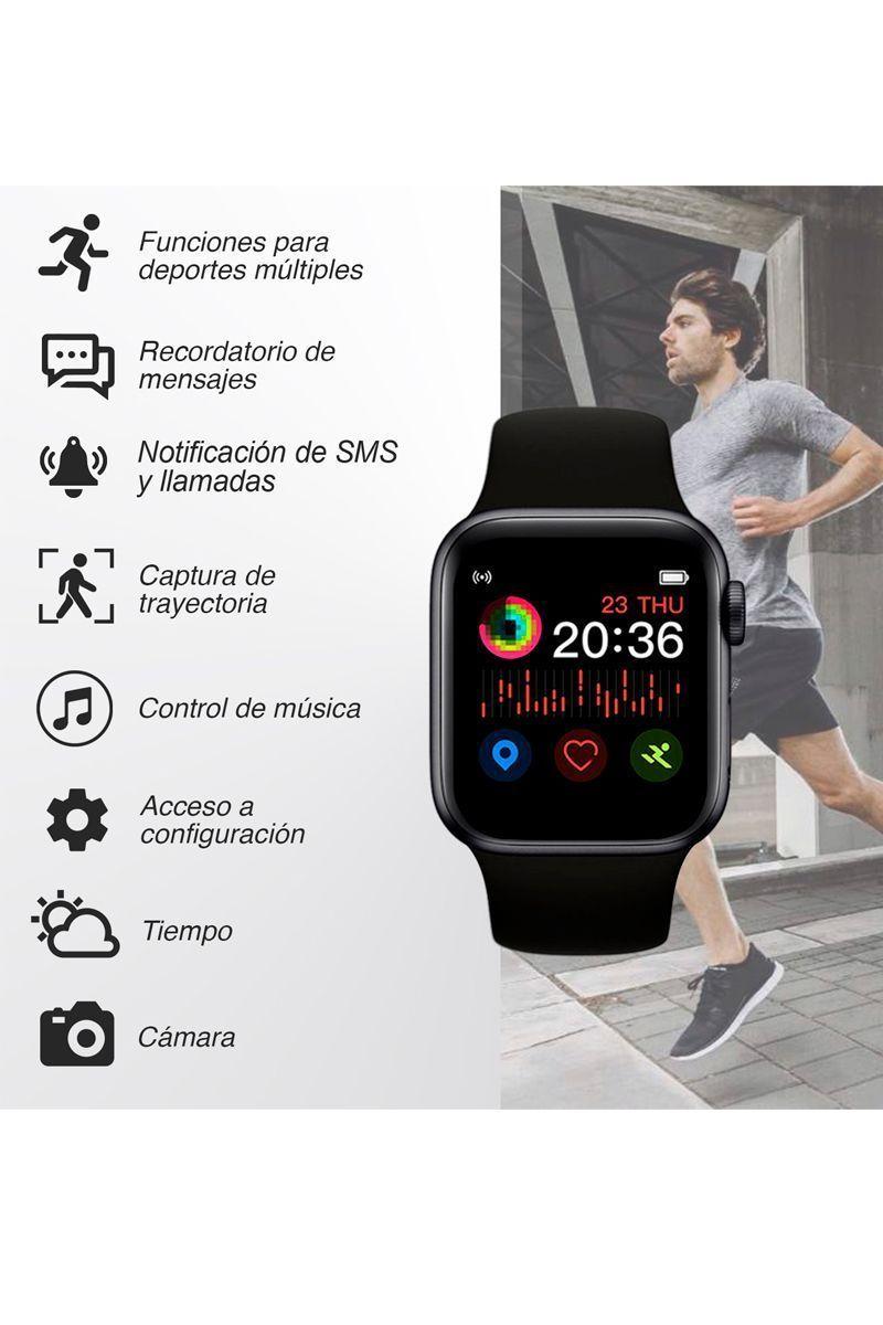 Reloj Inteligente Smartwatch T500 Negro-1
