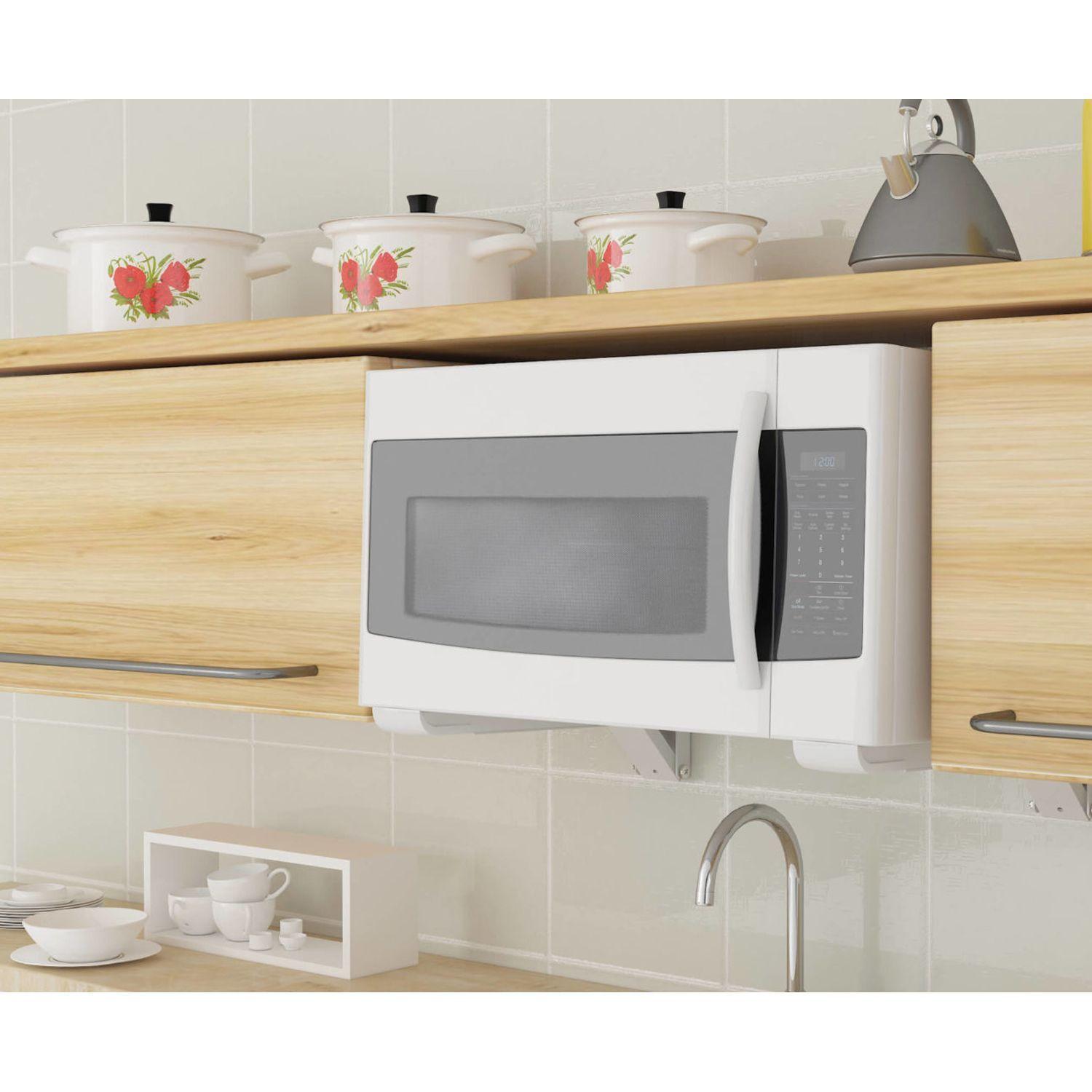 SOPORTE PARA HORNO MICROONDAS AJUSTABLE 30KG PLATA SBR3.7-2