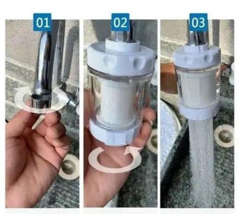 Purificador De Agua Filtro Grifo Fregadero Baño Cocina Metal-3
