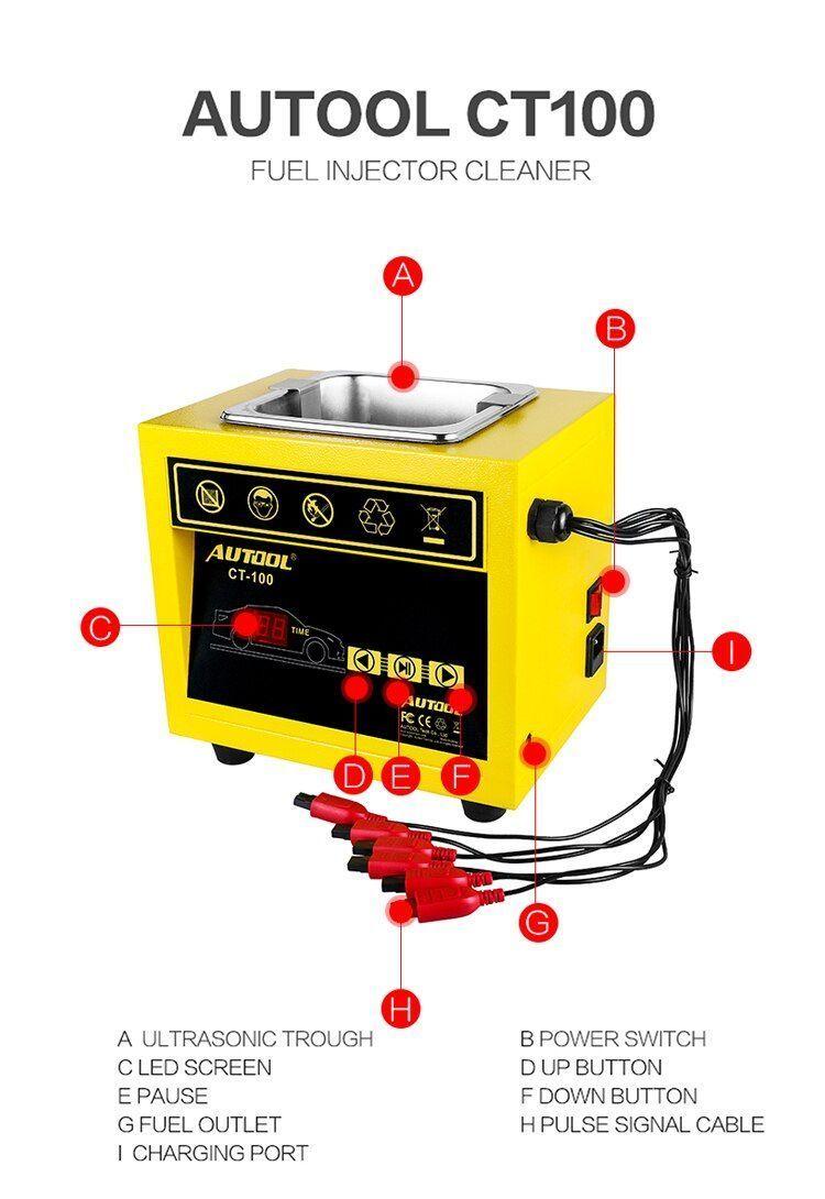 Limpiador Inyector Ultrasonico CT100-5