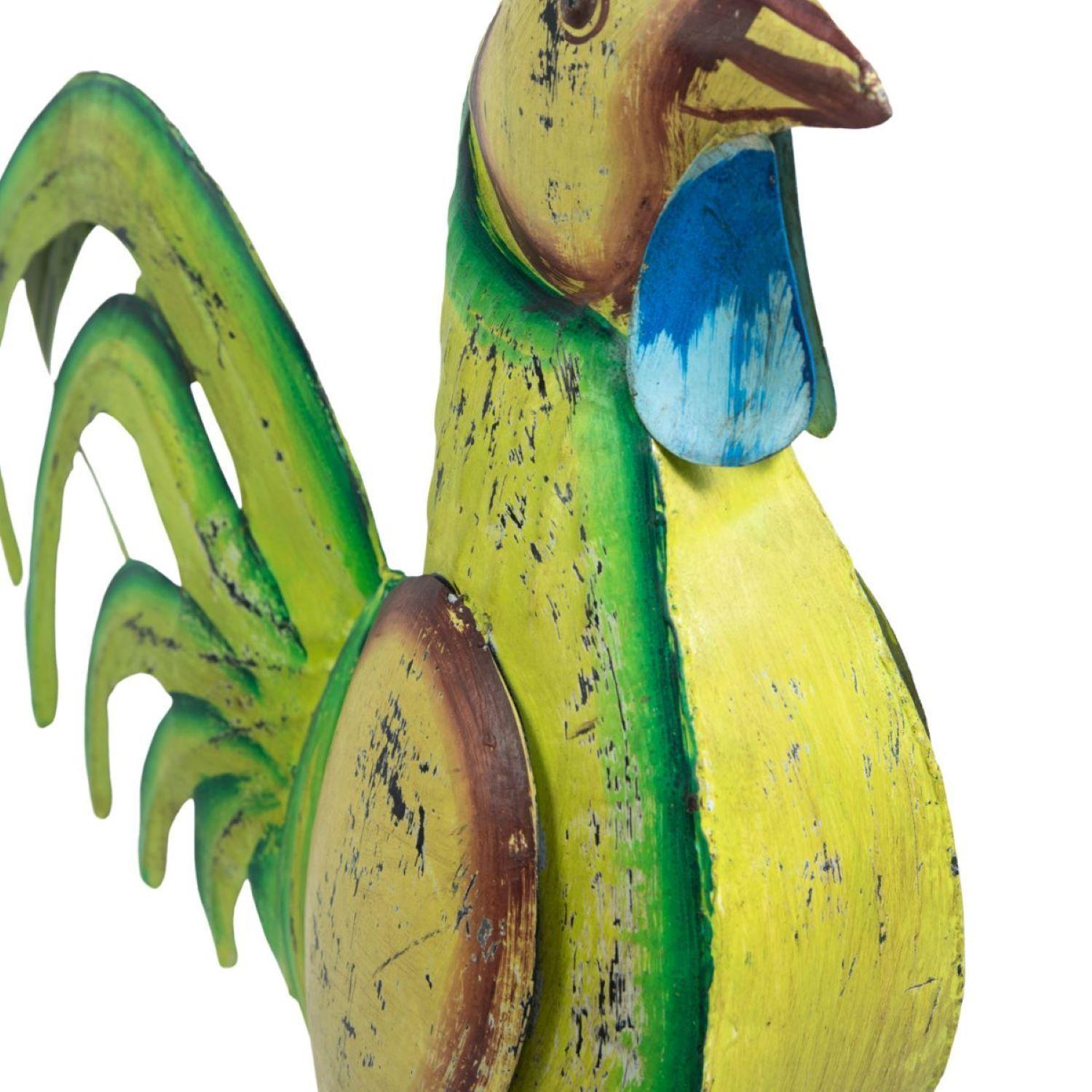 Gallo Decorativo Metálico Multicolor-2