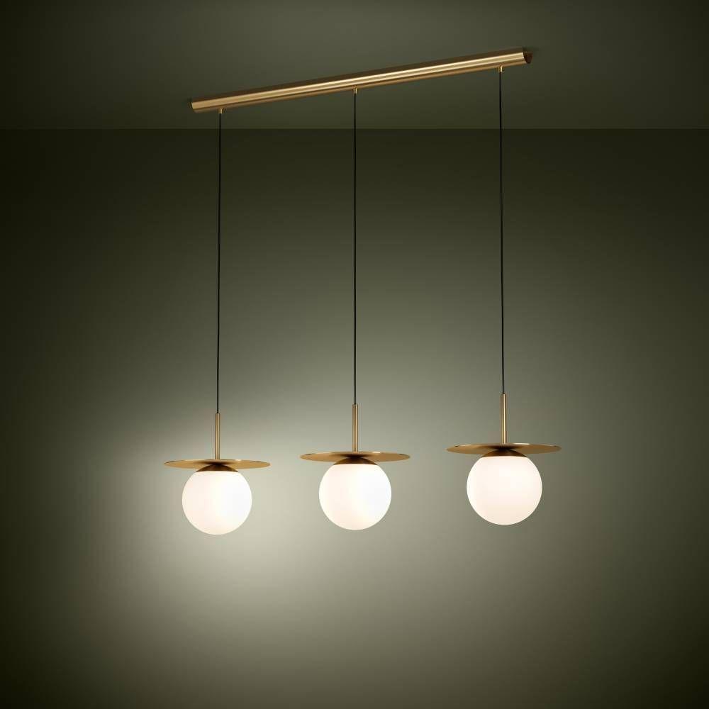 LAMPARA DE COLGAR ARENALES DORADO E27 3X40W IP20 COD.39953-2