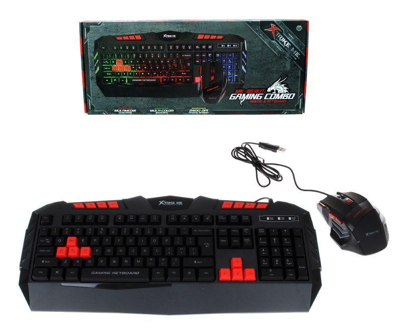 Kit Teclado Mouse Gaming Xtrike Fujitel-0