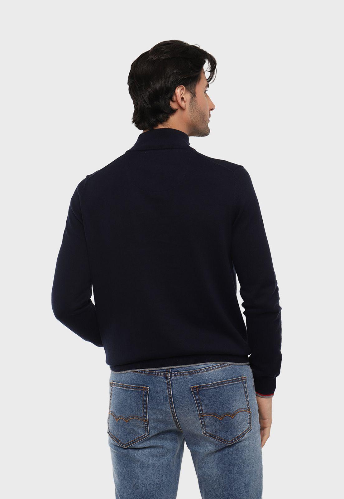 Sweater Texturado Half Zipper Arrow-1