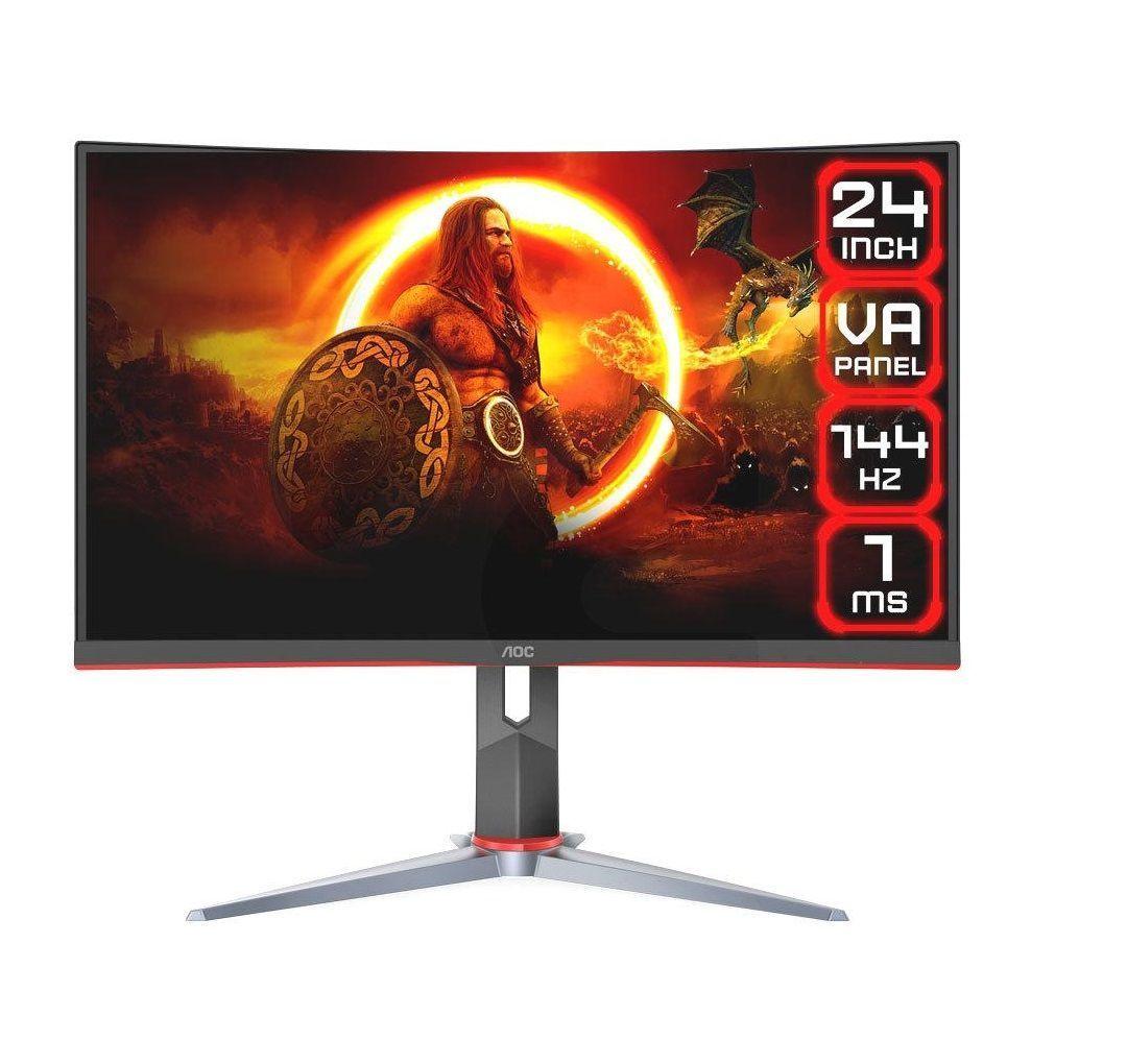 Monitor Gamer Curvo AOC /165Hz / 1ms / 24″ FHD-0