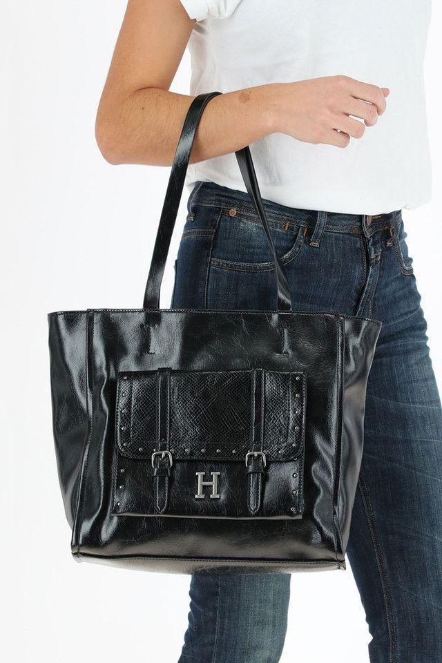 Cartera Hombro Negra Black Nitro Venus Humana-3