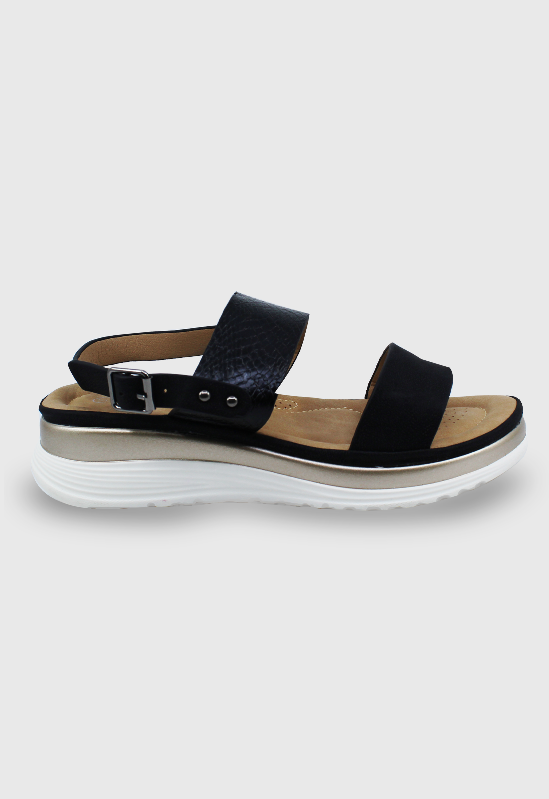 Sandalia Elina negro Stylo Shoes-0