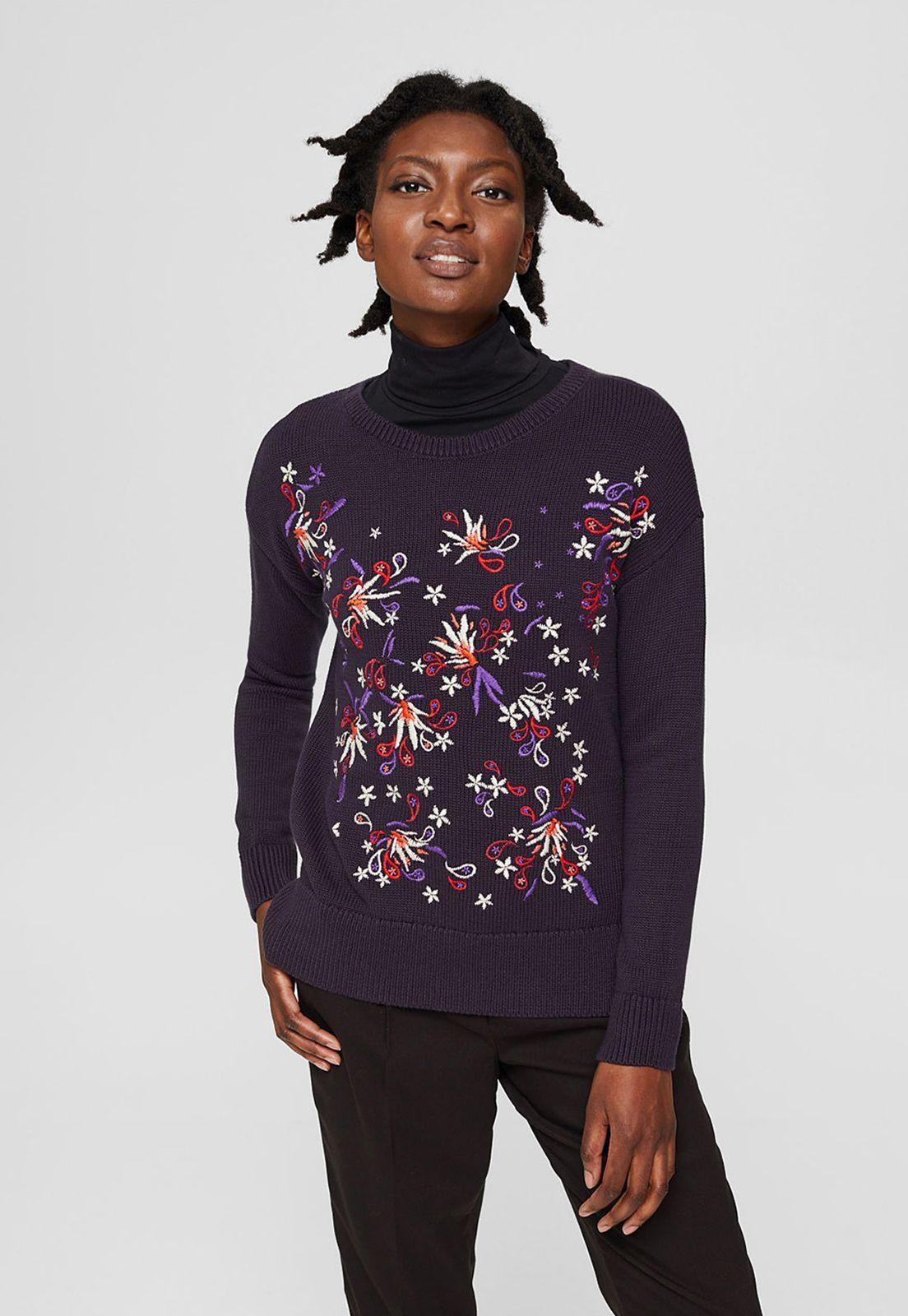 Sweater Con Bordado Esprit-0