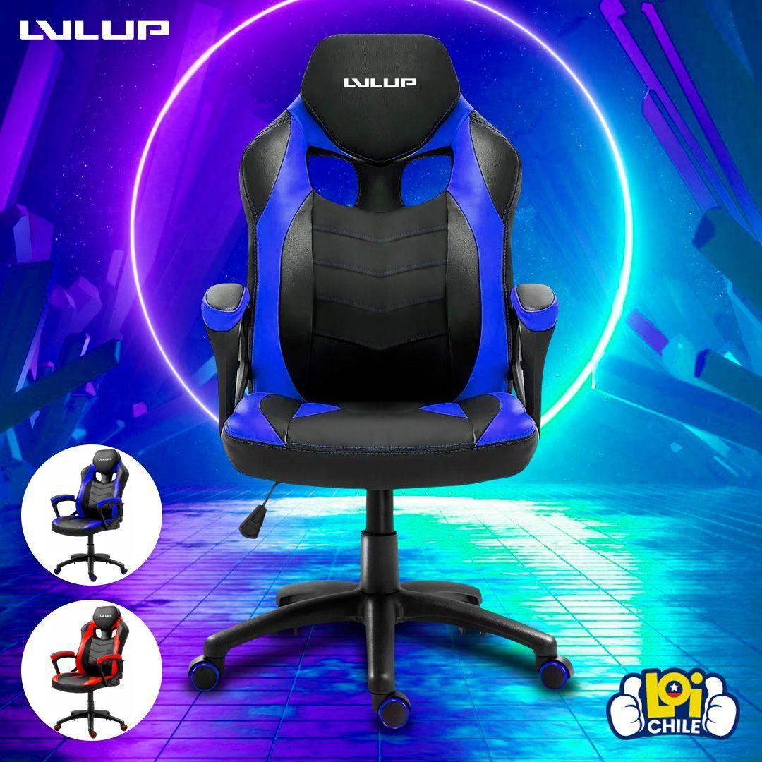 Silla Gamer Python Lvl Up Altura Regulable Azul-6