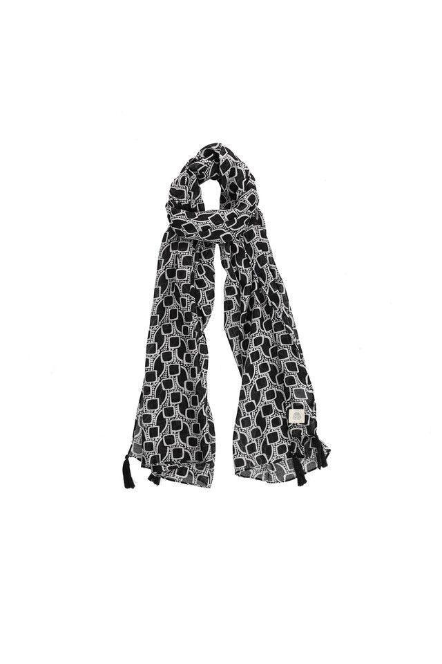 Pañuelo Estampado Panal Negro Humana-0