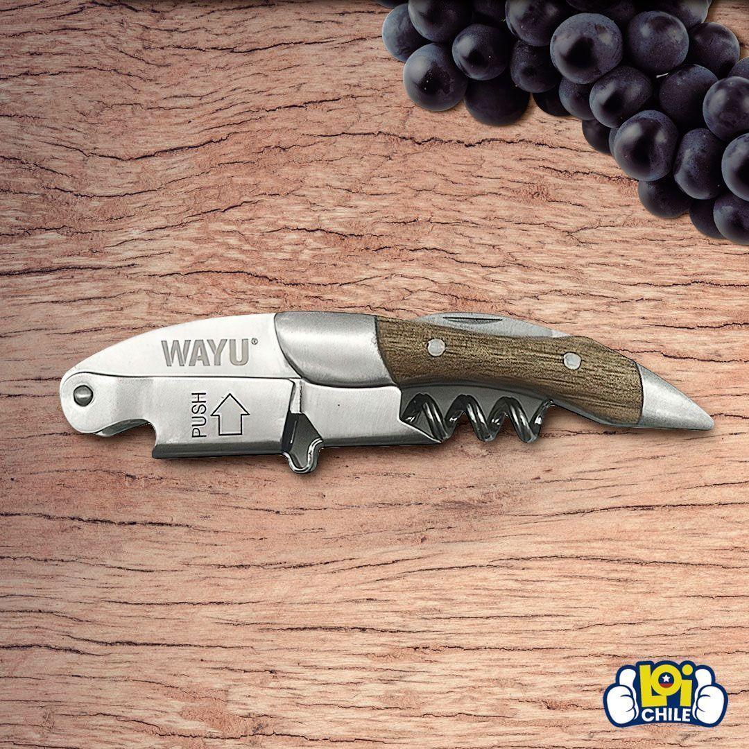 Abridor de Vinos Descorchador Sacacorchos Wayu-4