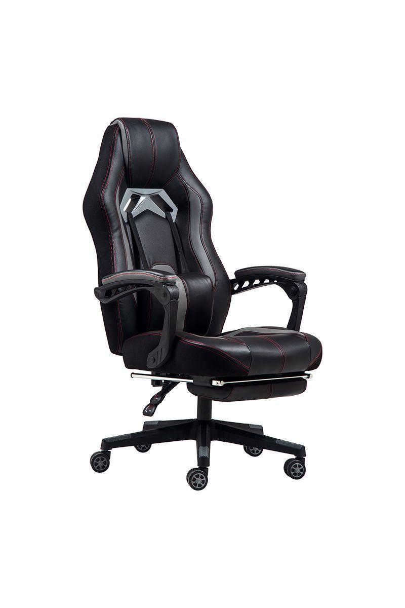 Silla Gamer Swift Con Reposapiés Negro-0
