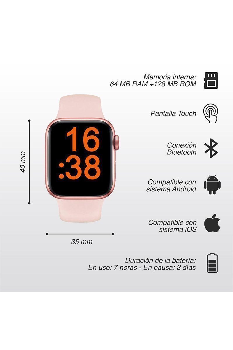 Reloj Inteligente Smartwatch G63L Rosa-2