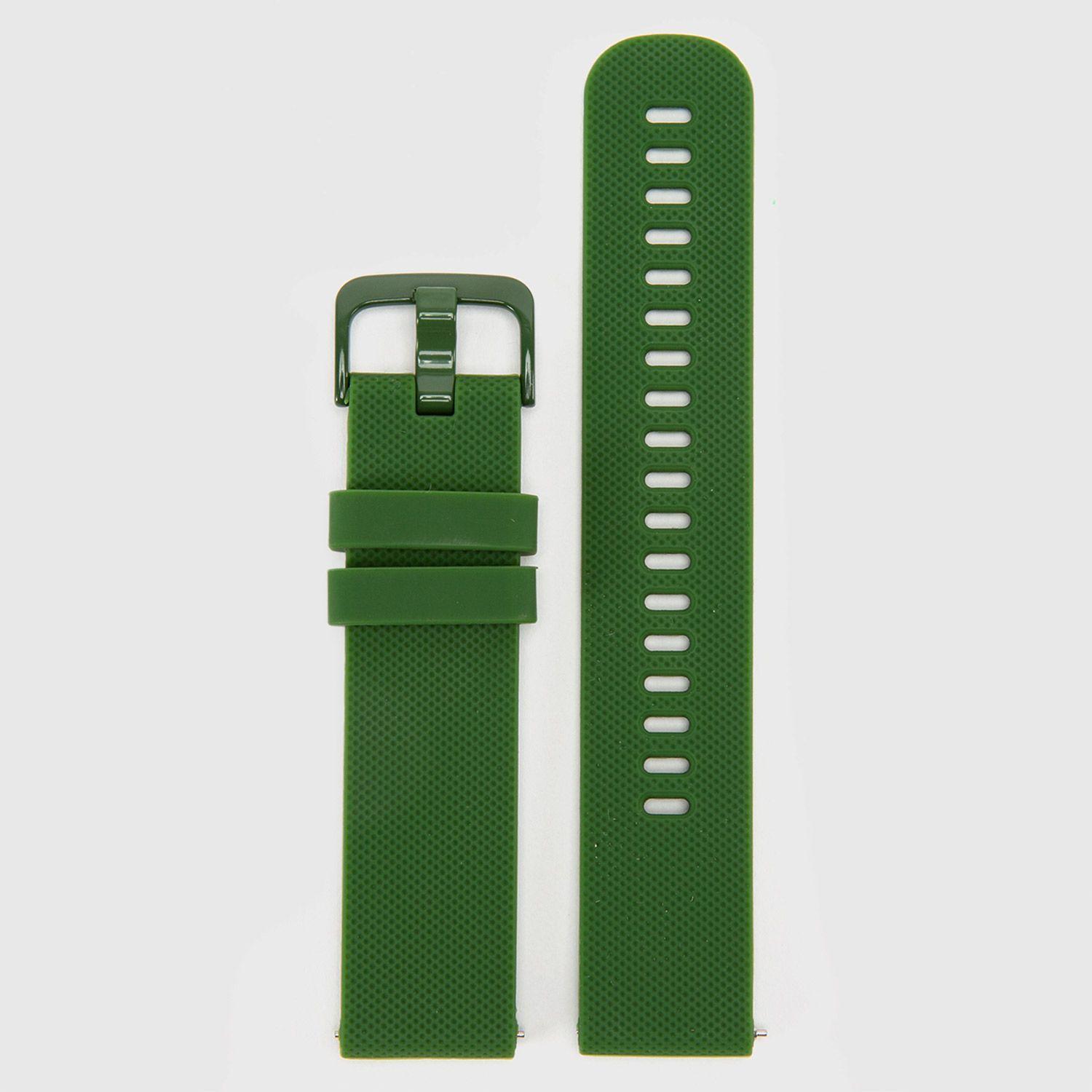 Correa Smartwatch Silicon Kaki Green 22 mm STRANDHILL-0