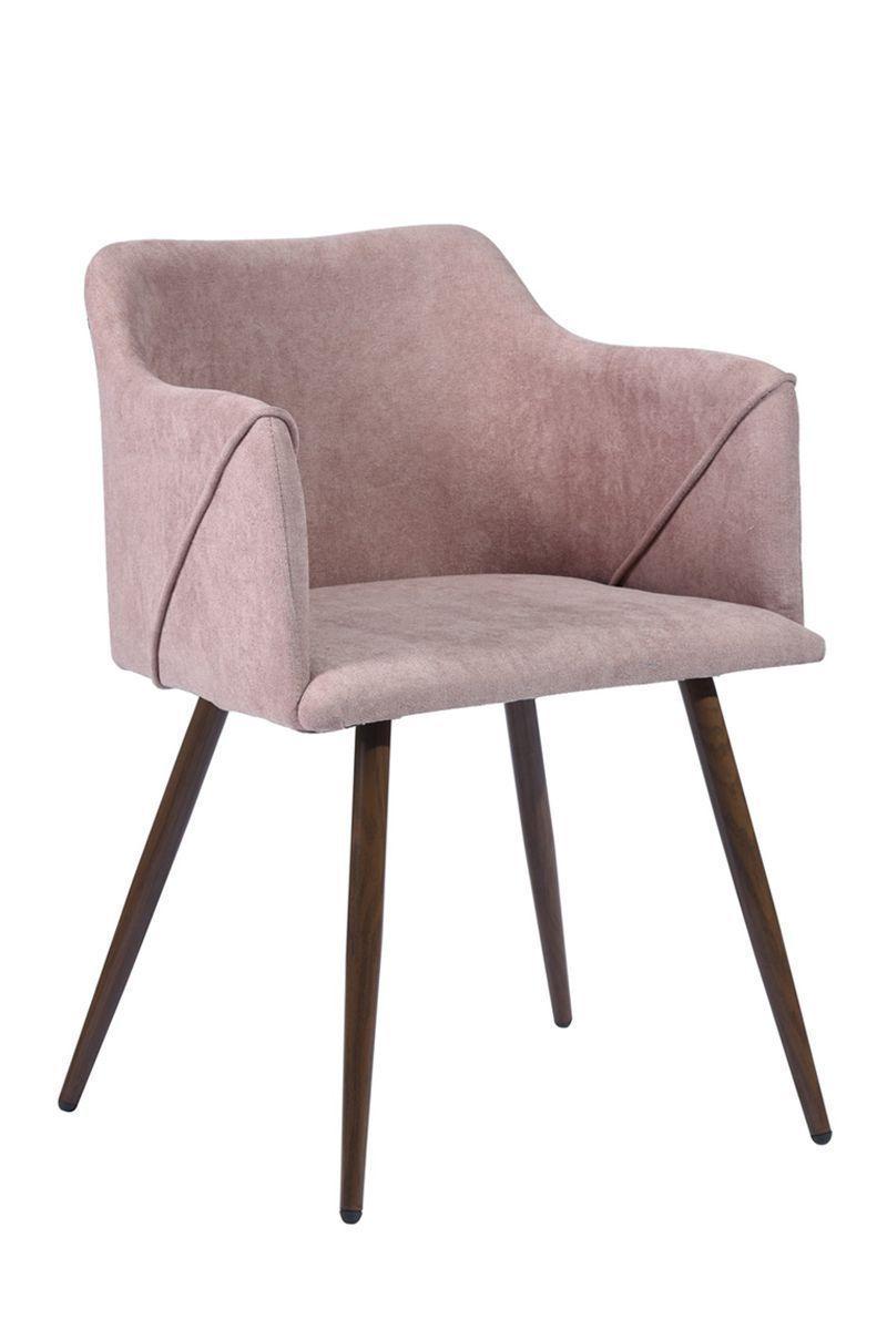 Silla Comedor Sitial Aldridge Terciopelo Rosa-0