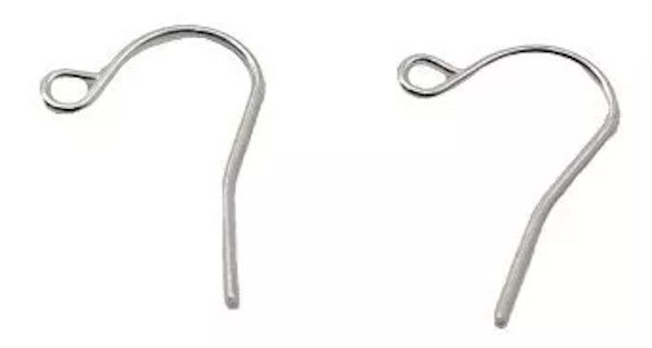 Ganchos Aros Bisutería Artesanía Paq 200 Unds B4b Plateado-0