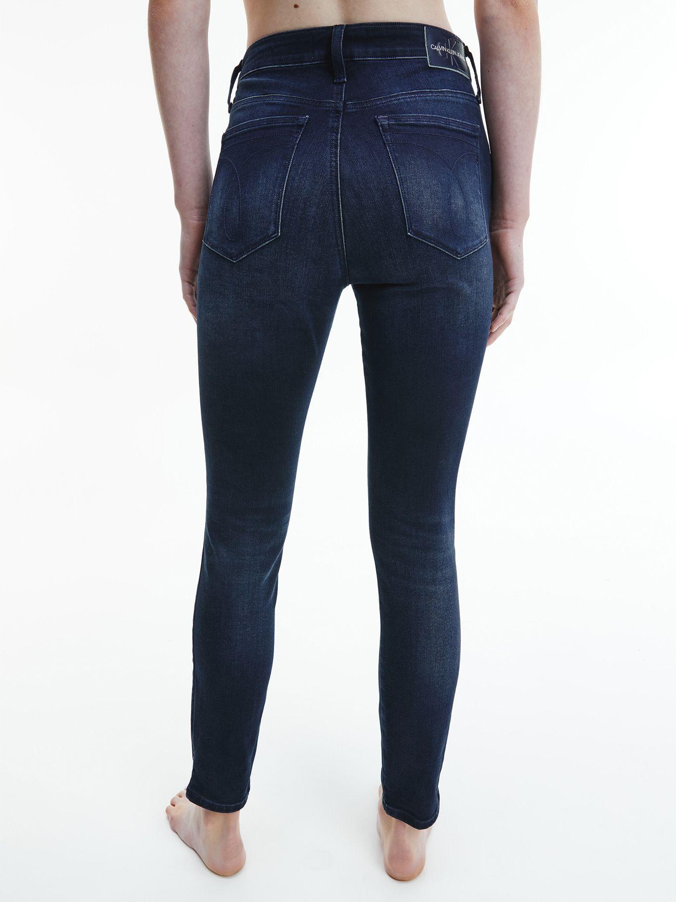 Jeans High Rise Skinny 485 Azul Calvin Klein Mujer-1