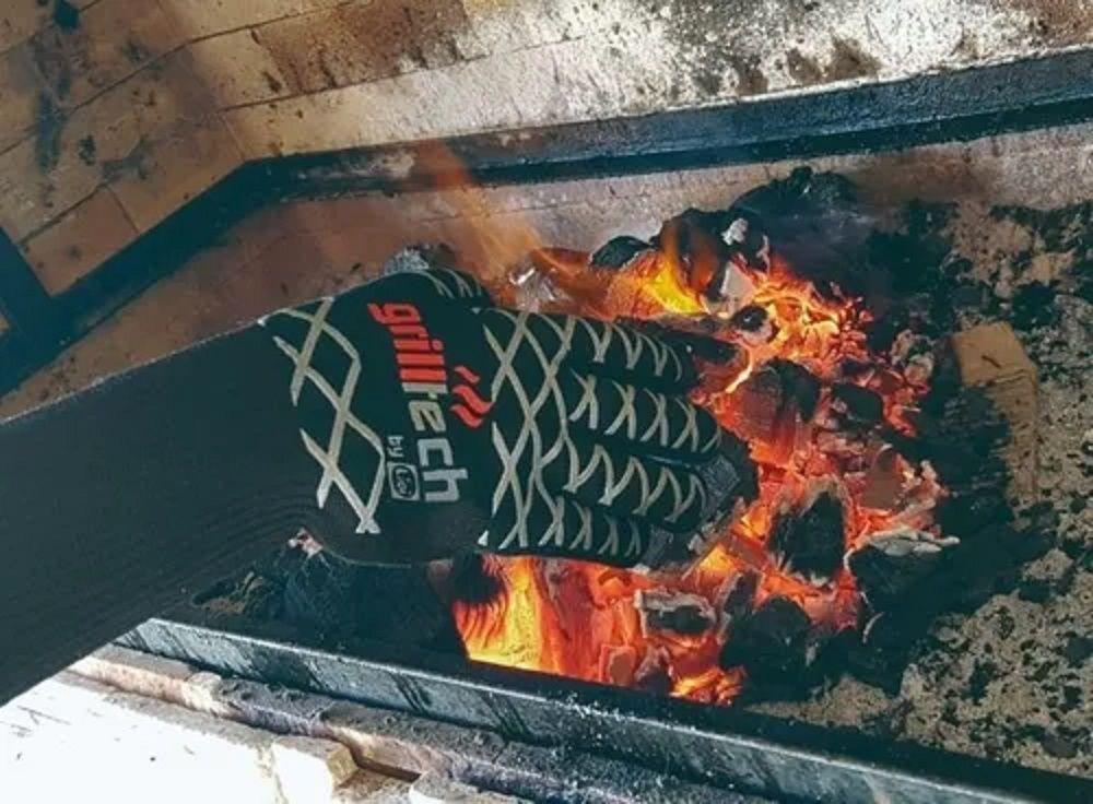 Guante Parrillero Grilltech Resistente Al Calor 30cm-0