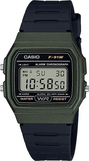 RELOJ CASIO H DIGITAL RESINA F-91WM-3A-0