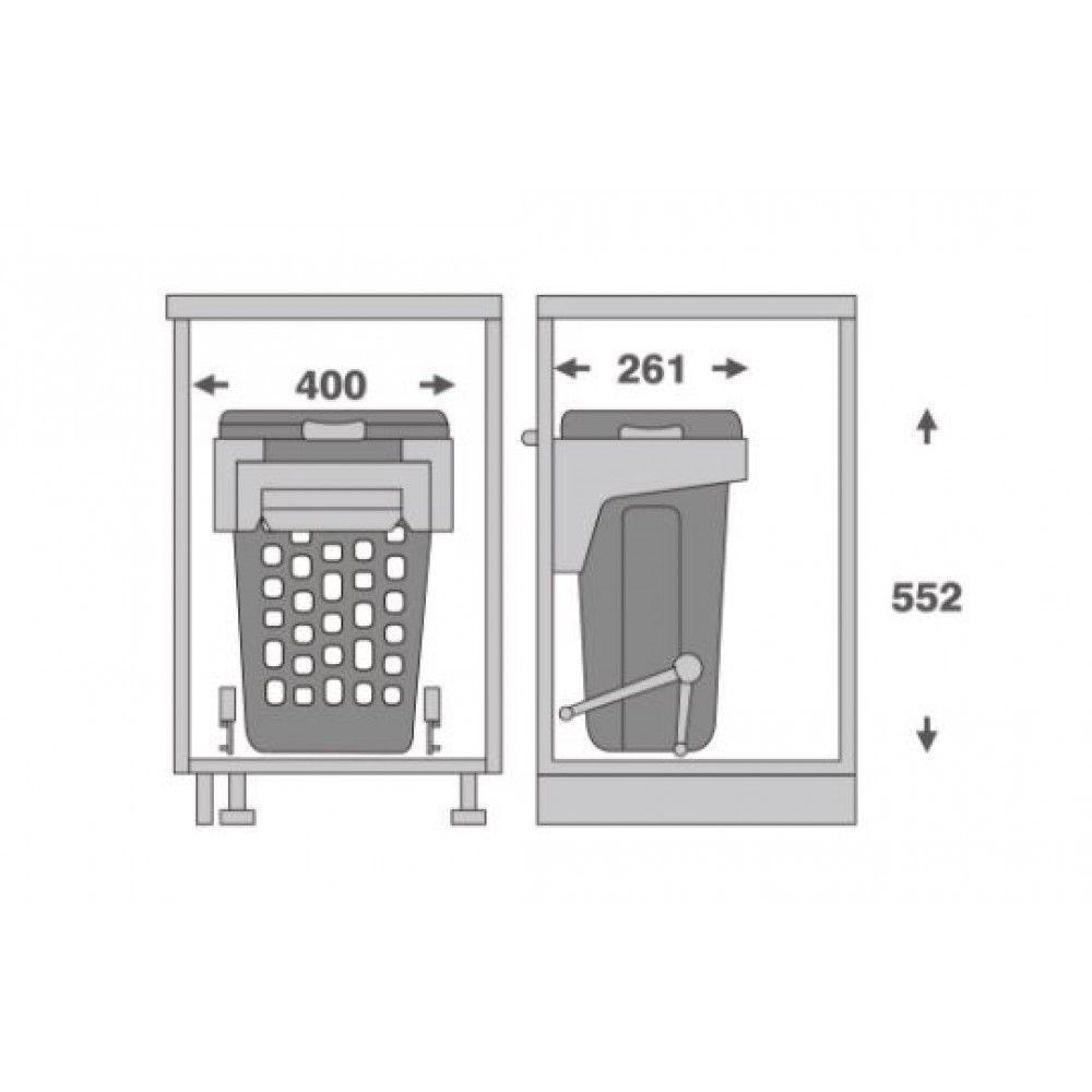 TOLVA ROPA SUCIA ABATIBLE 450MM BLANCO-0