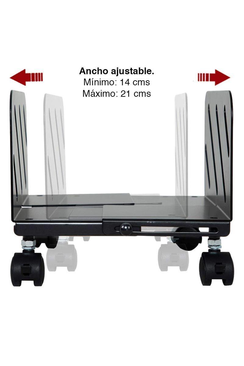 Soporte Porta CPU con ruedas y frenos ancho ajustable NW-CPB-2
