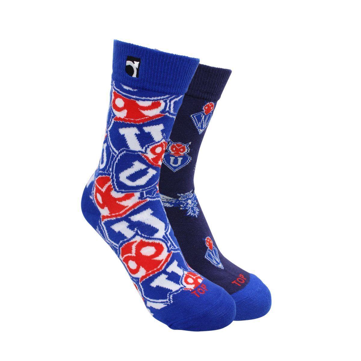 Calcetines Mujer Largos Pack 2 Universidad de Chile C1 Top-0