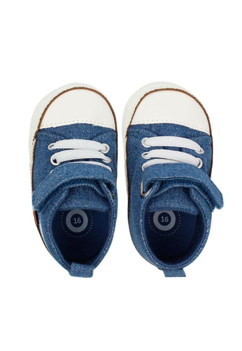 Zapatilla velcro jeans bebé soft niño 820-2