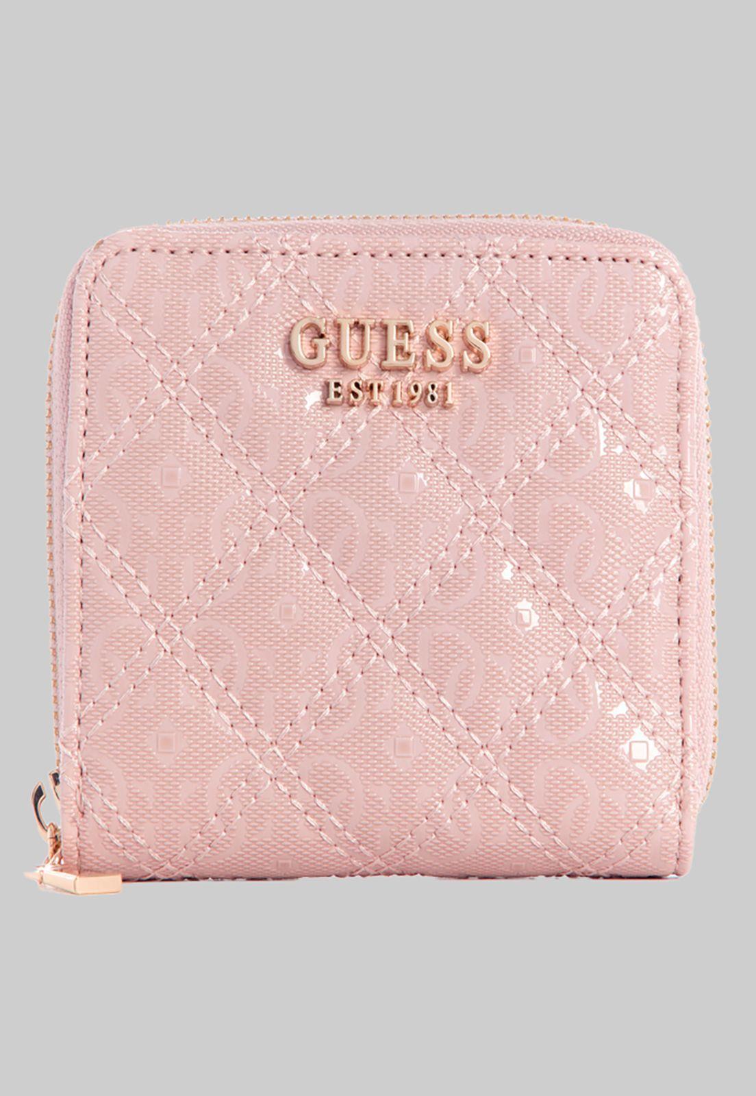Billetera Gaia Slg Small Zip Around Rosado Guess-0