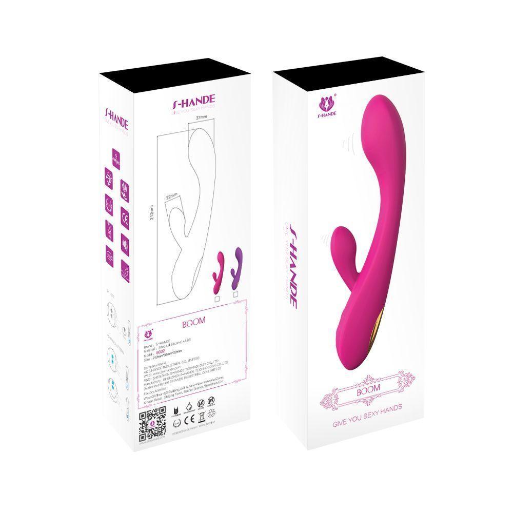 Boom Dildo Vibrador Dual Consolador Clítoris Exclusivo-3