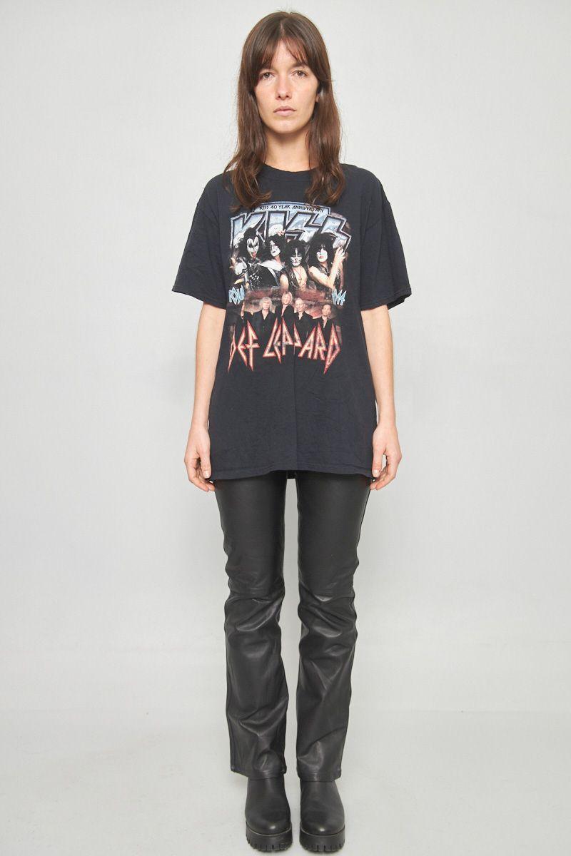 Polera casual reciclado negro port &company talla L -3