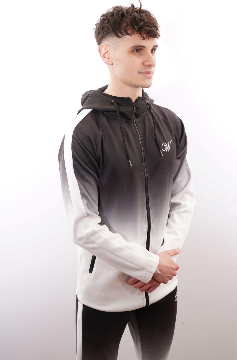 buzo deportivo fit blanco y negro White Clothing-4