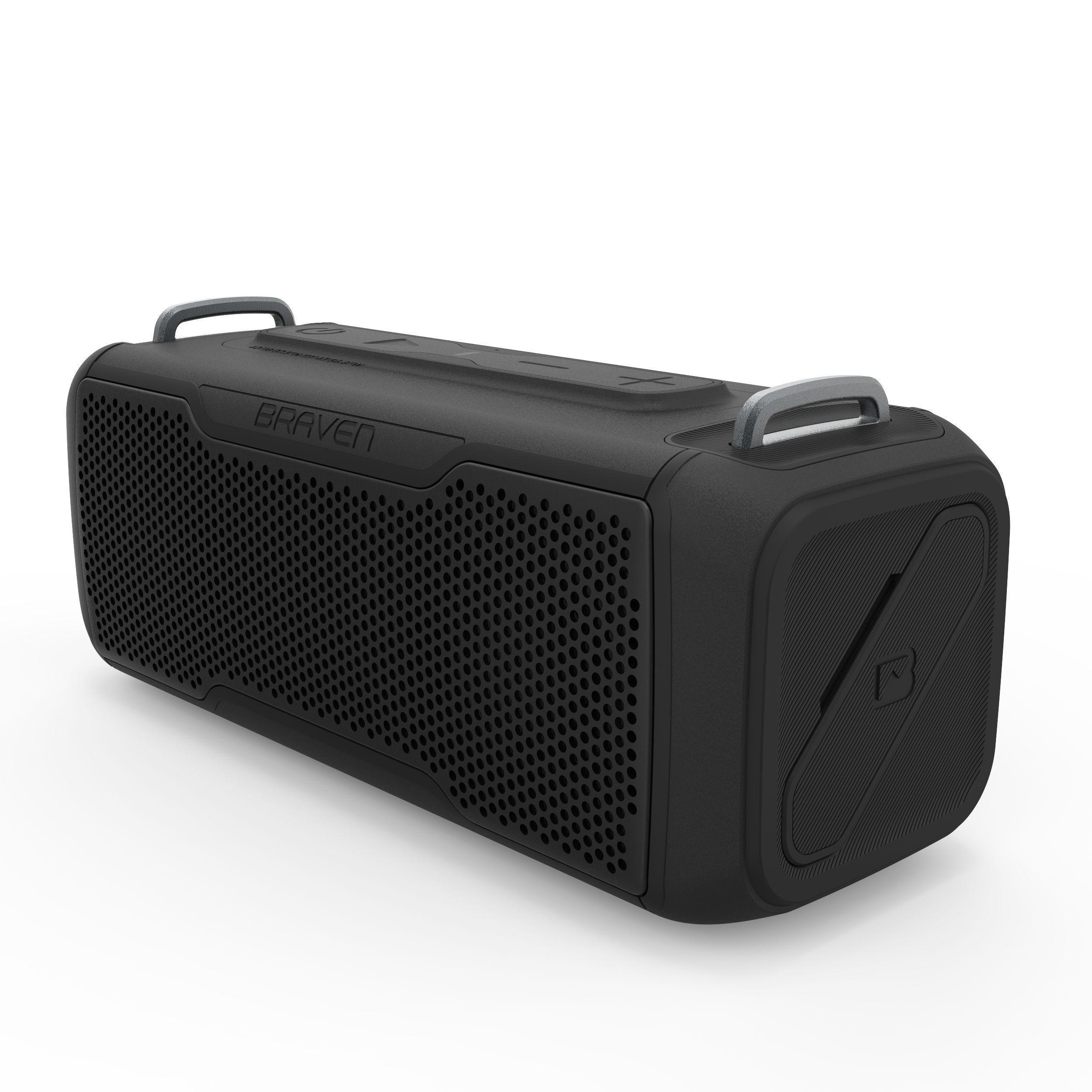 Parlante Portátil Braven Bluetooth Waterproof X/2, Negro-4
