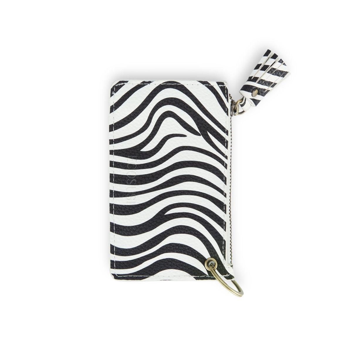 Ecosusi Llavero De Pulsera Para Mujer Con Borla Y Lazo- Zebra
-3
