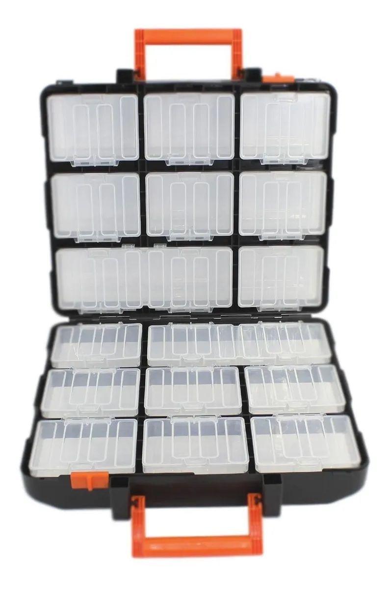 Organizador Plastico Doble Tipo Maleta Tactix 320602-2