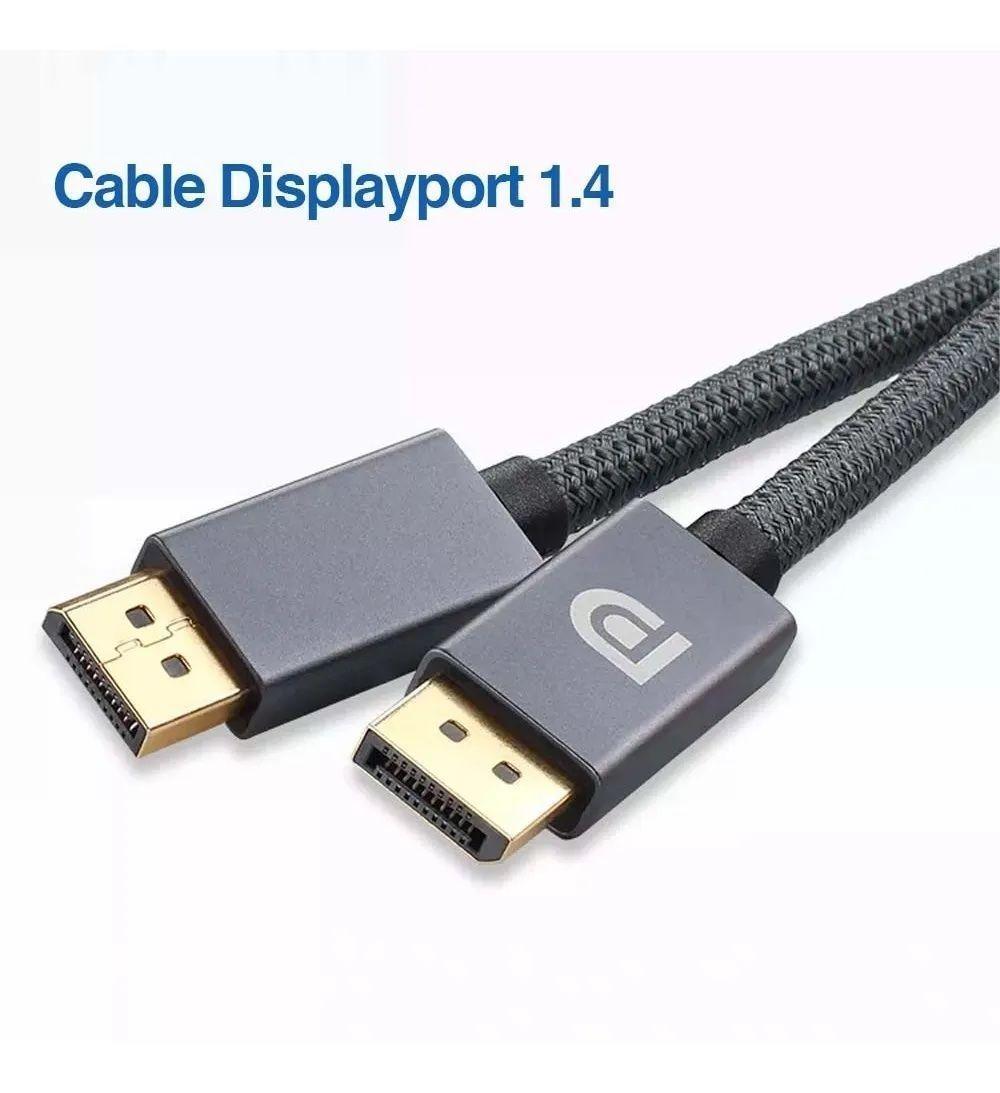 Cable Displayport 144hz (8k 60hz / 4k 144hz/ 2k 165hz) 2mts-3