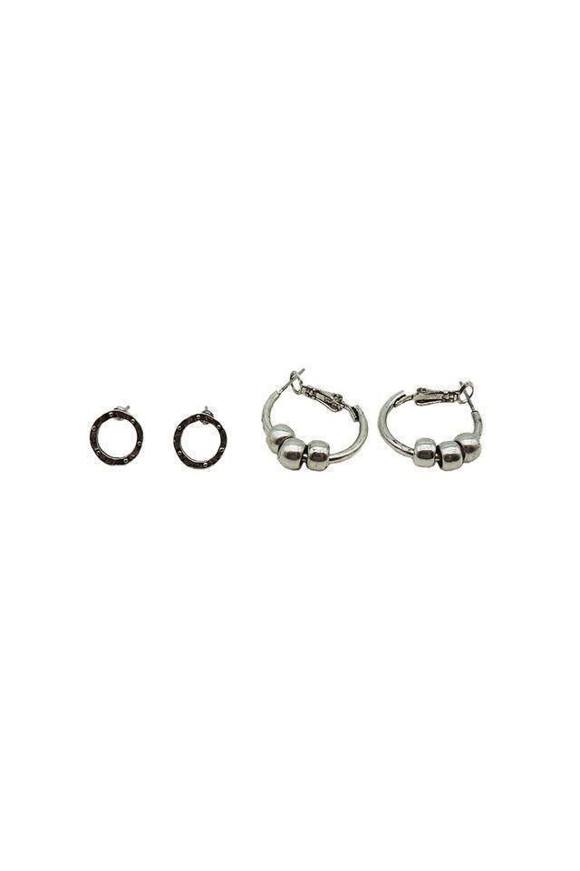 Set Aros Plateados Beach Comber Rings Humana-0
