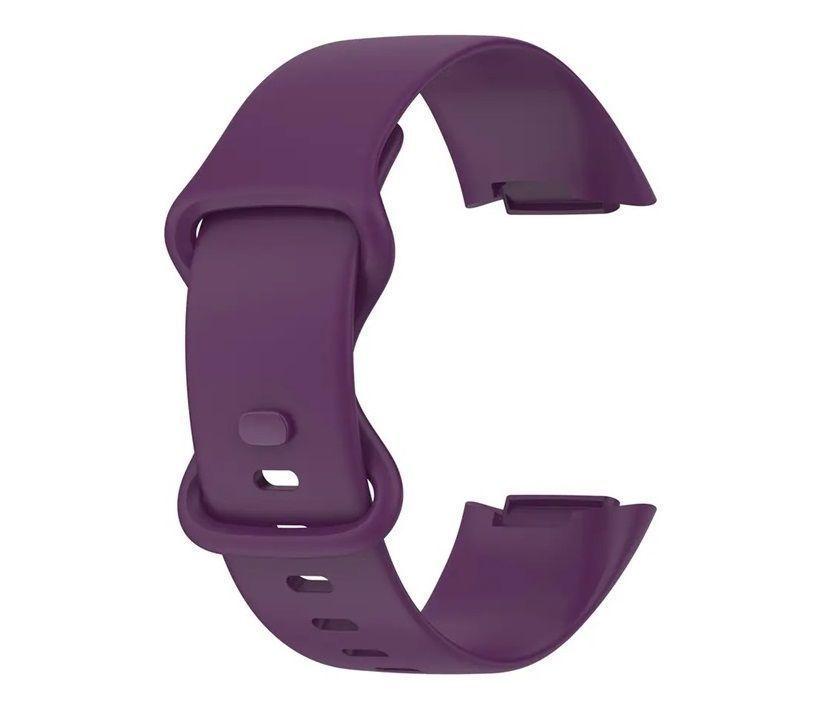 Correa Silicona Compatible Fitbit Charge 5  23mm Morado-0