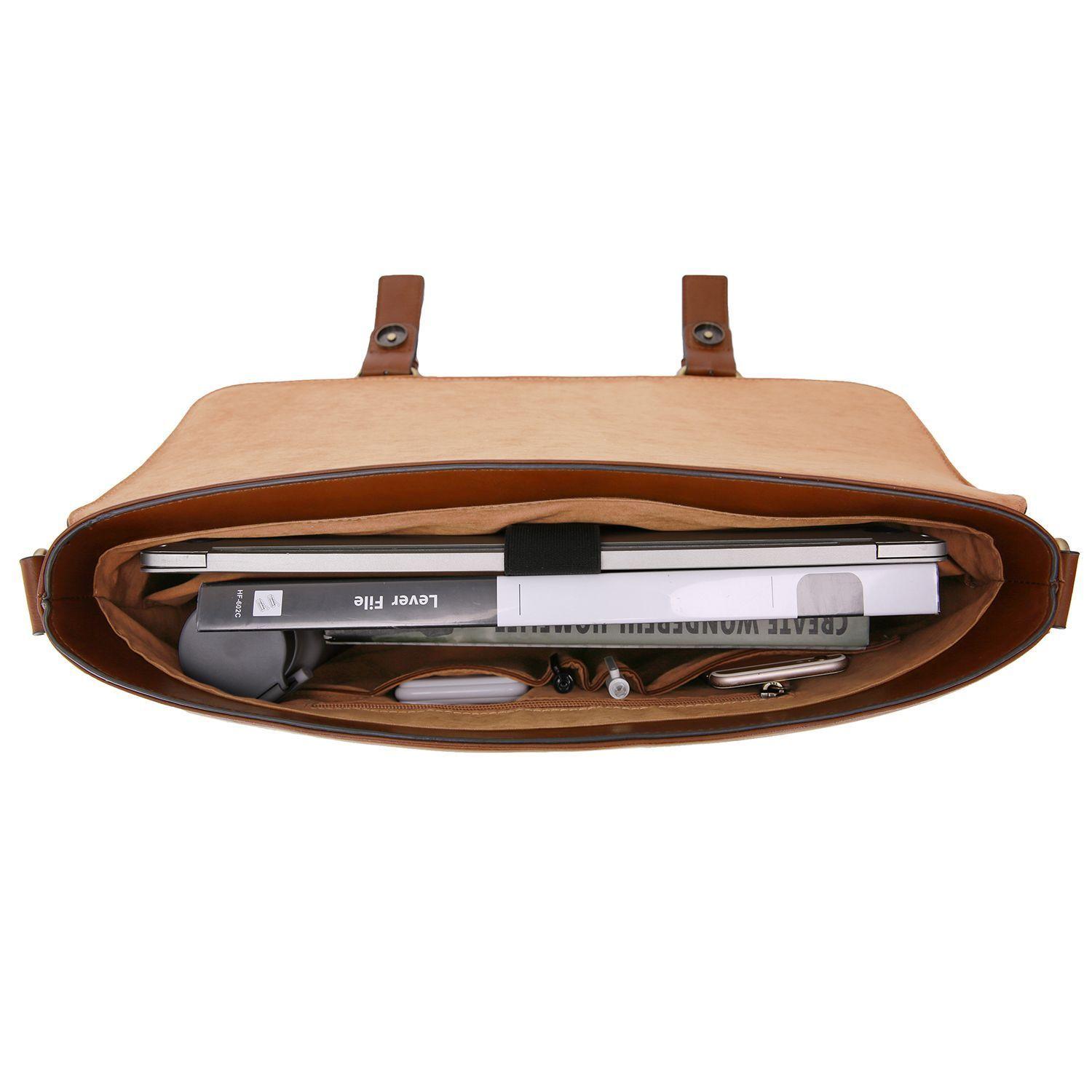 ECOSUSI MALETÍN DE HOMBRE PARA LAPTOP DE 15.6" - MARRÓN-1