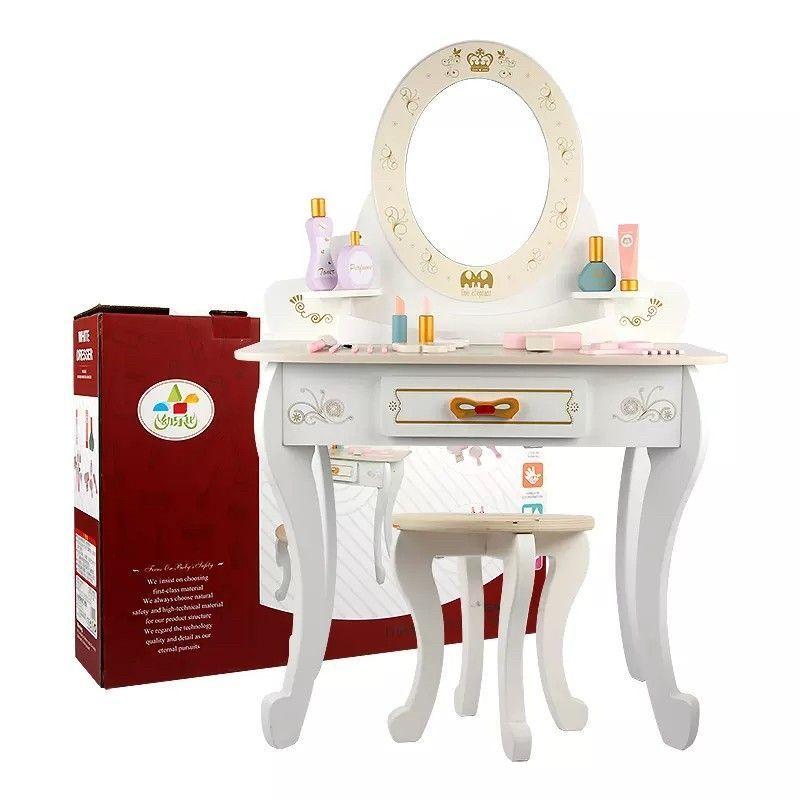 Tocador de madera para niñas Little Queen-2