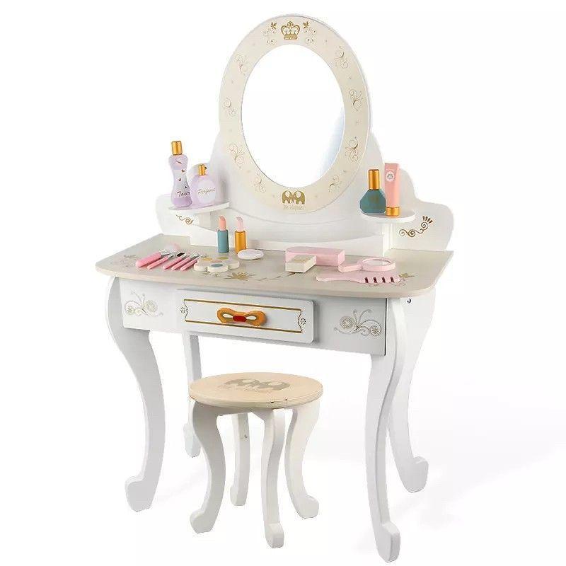 Tocador de madera para niñas Little Queen-6