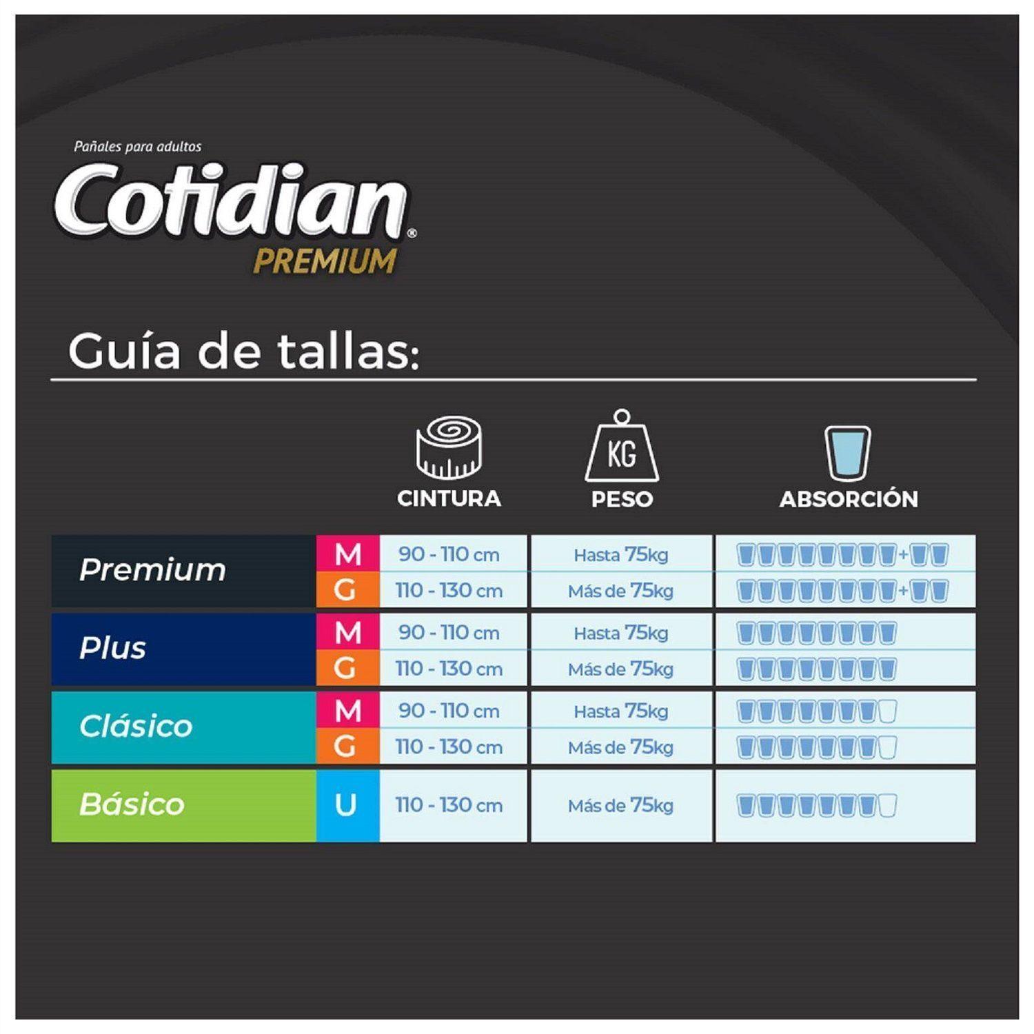 Pañales Adultos Cotidian Premium x 20 M-1